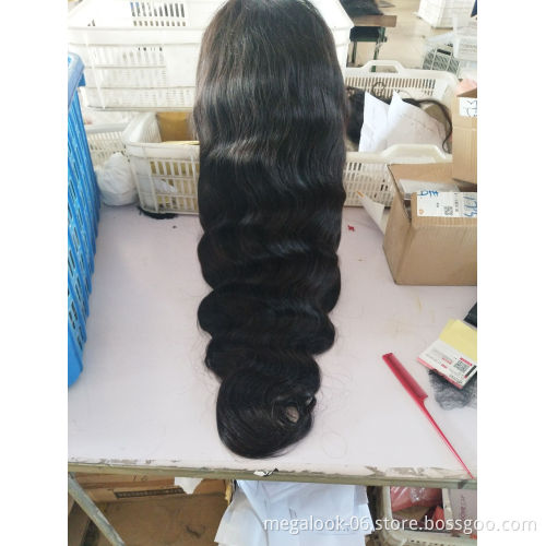 Wholesale Top 8A Grade Cuticle Aligned Fashion Style Brazilian Human Hair Lace Front Wig 13x4 Swiss Lace Wig Samples